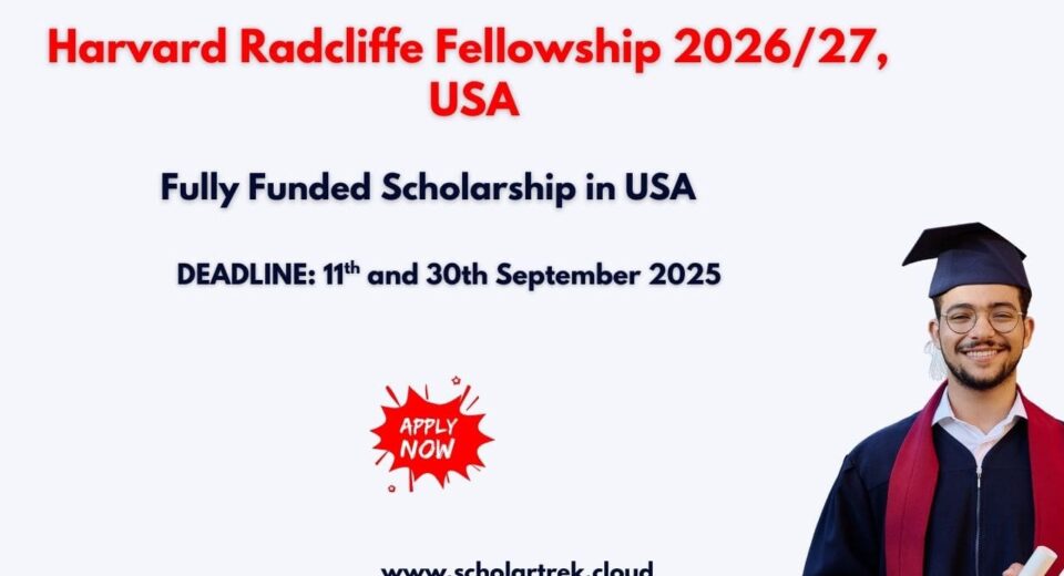 Harvard Radcliffe Fellowship 2026/27