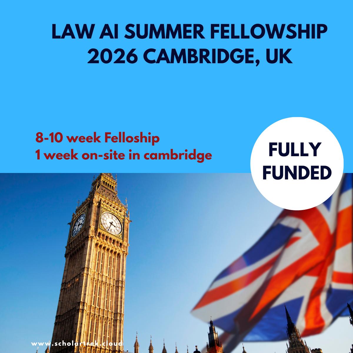 Law AI Summer Fellowship 2026
